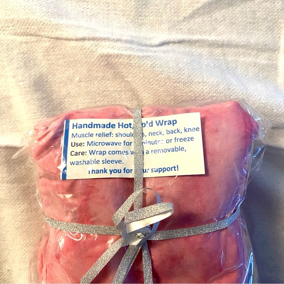 Hot Cold Pack in Pink. Handmade. Can put in microwave and freezer. - Picture 3 of 7